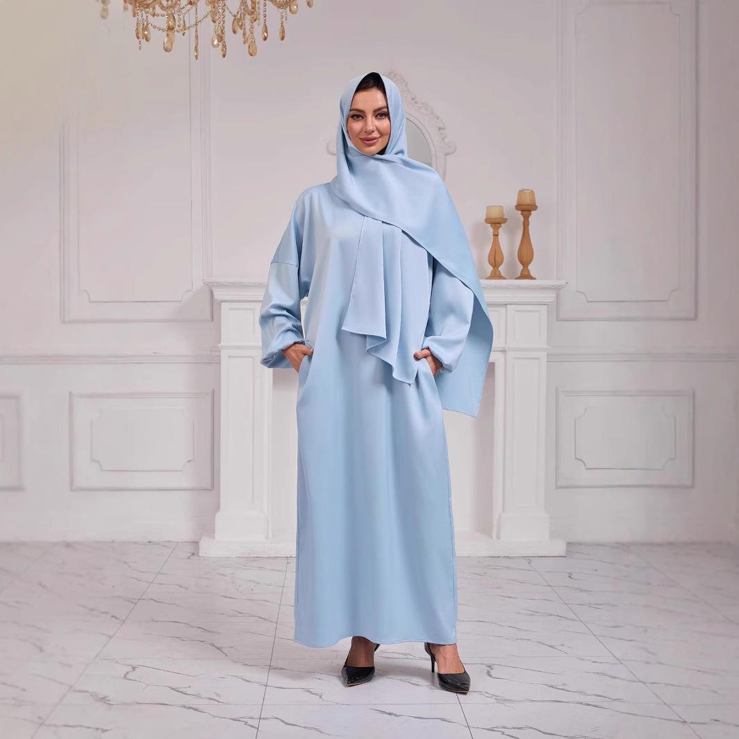 Женский мусульманский халат Ближний Восток Дубай Türkiye Тюрбан мусульманский халат M